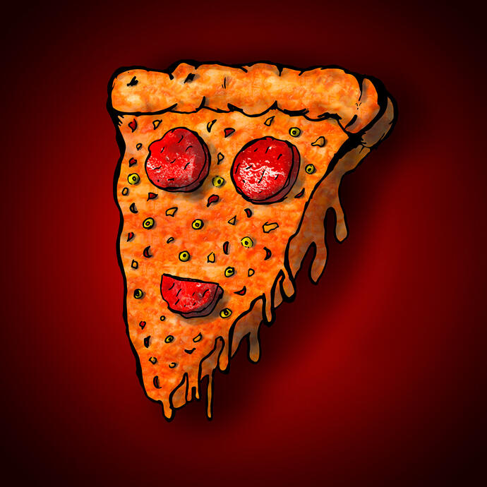 Cartoon Pizza